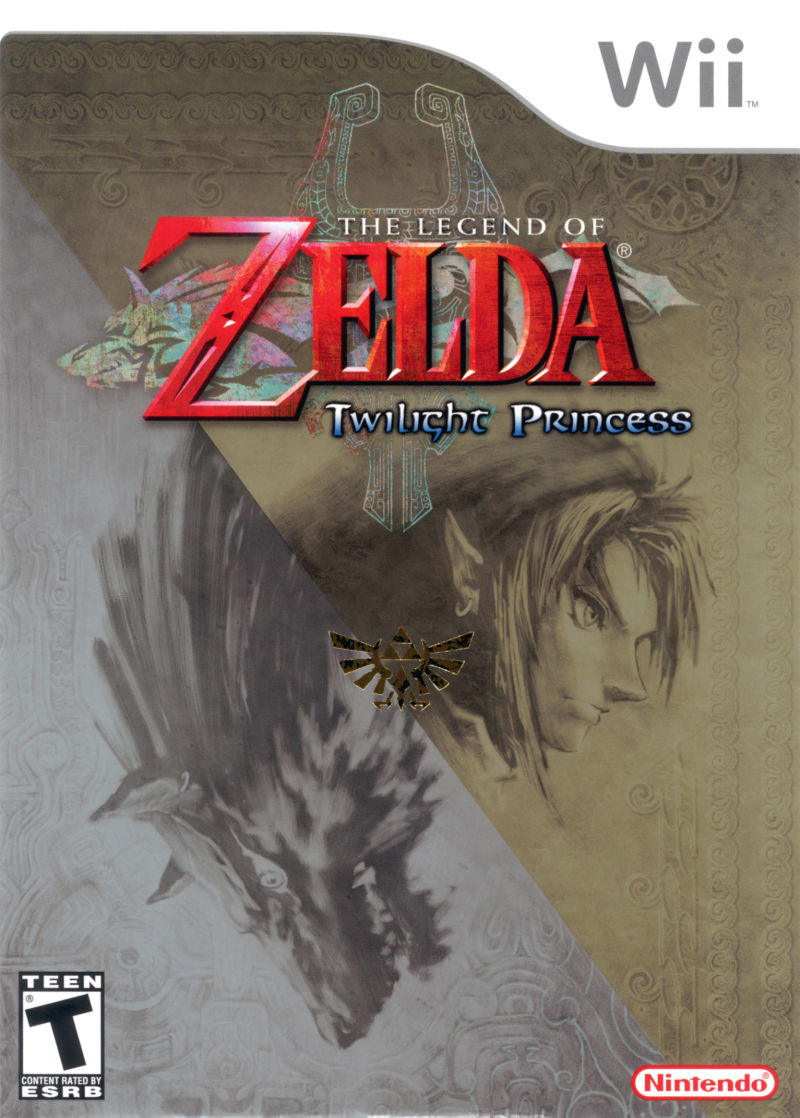 Zelda Twilight Princess box art for Wii